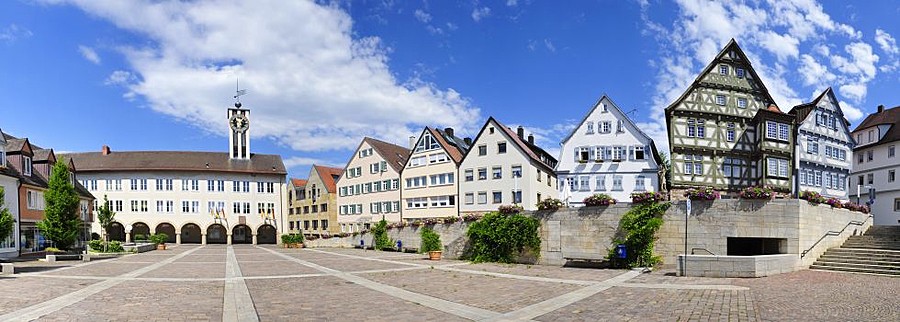 Panorama Marktplatz Böblingen(Foto: Bildarchiv Böblingen)